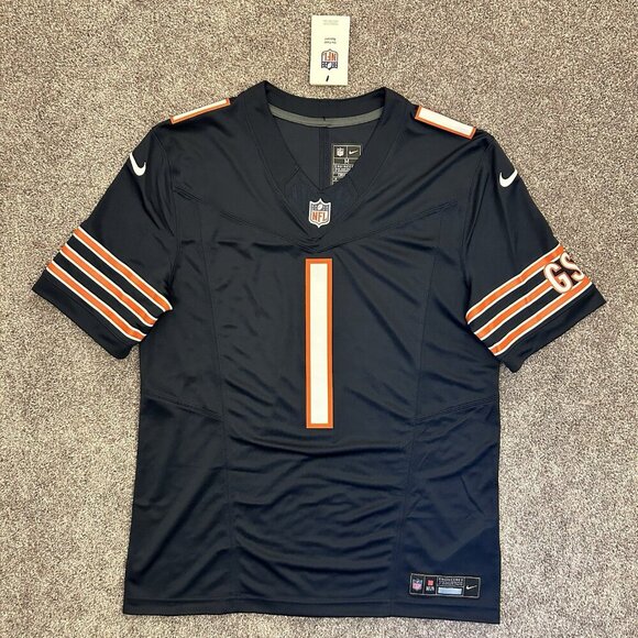 Nike Chicago Bears Football Jersey NFL Fields #1 Mens Size M - Medium - NWT $175 - Picture 12 of 16